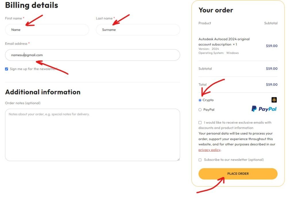 How to buy license key using crypto