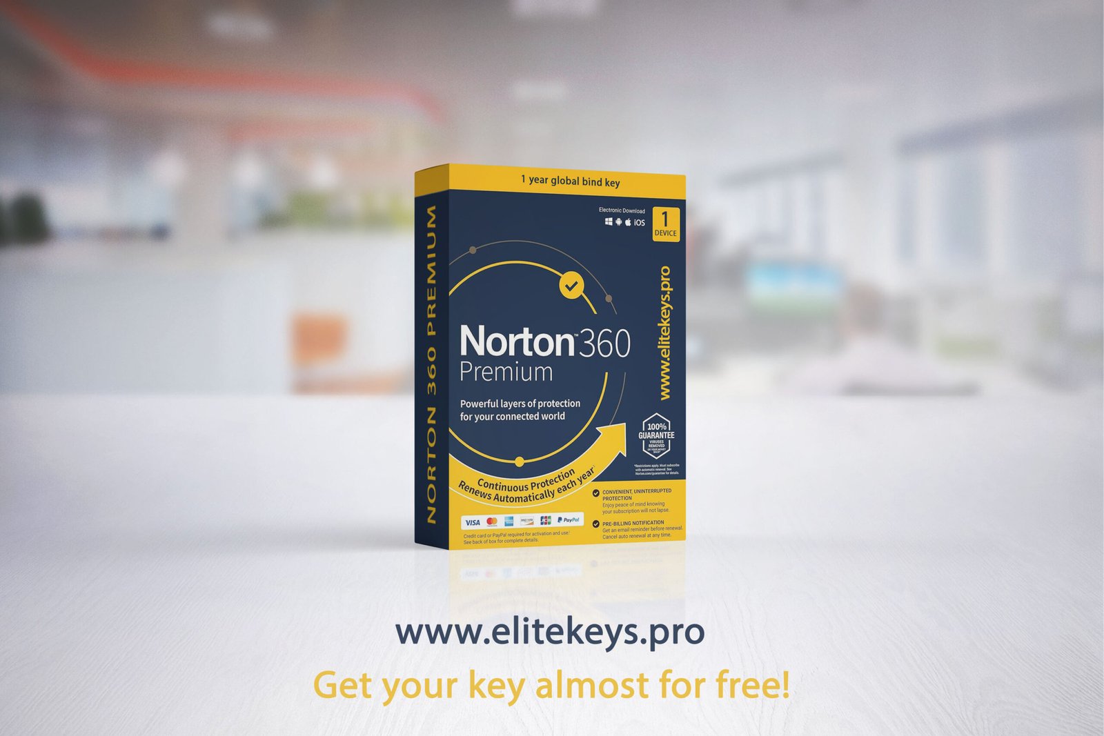 Norton 360 Premium global Bind key